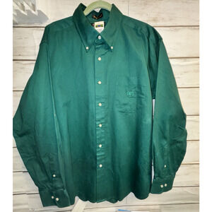 NEW Alexander Julian Colours Shirt Mens XXL Green Button Down Cotton Pocket